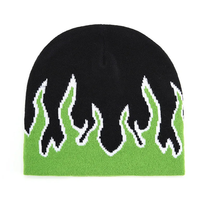 GREEN FIRE BEANIE