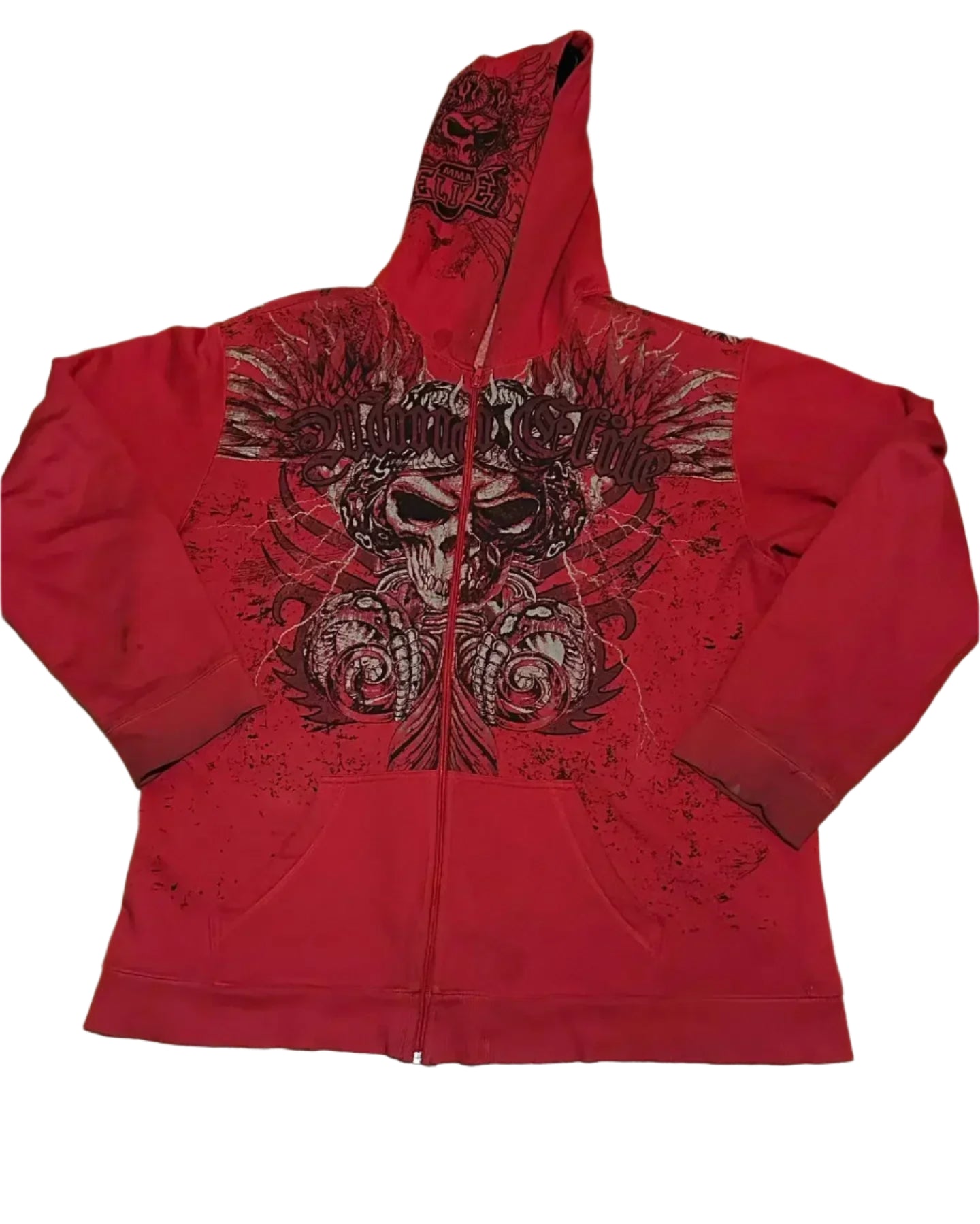 RED MMA ELITE ZIP UP