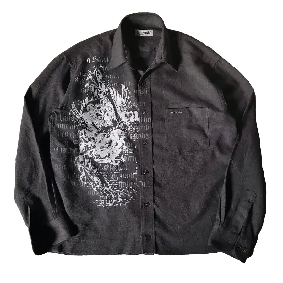 BLACK COLLARED LONGSLEEVE