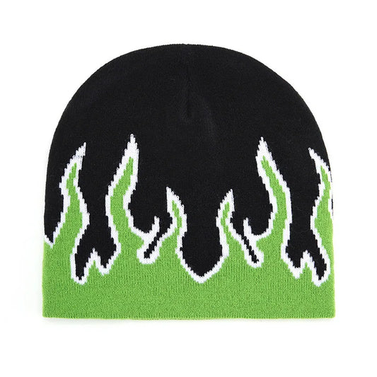 GREEN FIRE BEANIE