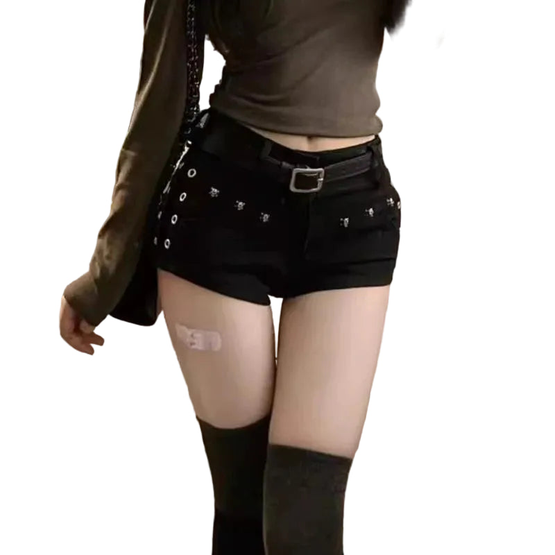 BLACK GIRL JEAN SHORTS