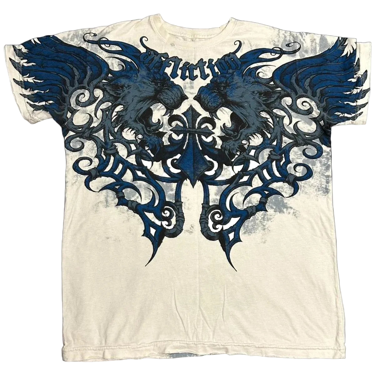 BLUE PATTERN AFFLICTION TEE