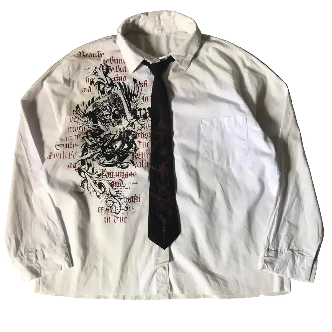 GRAPHIC COLLARED TEE