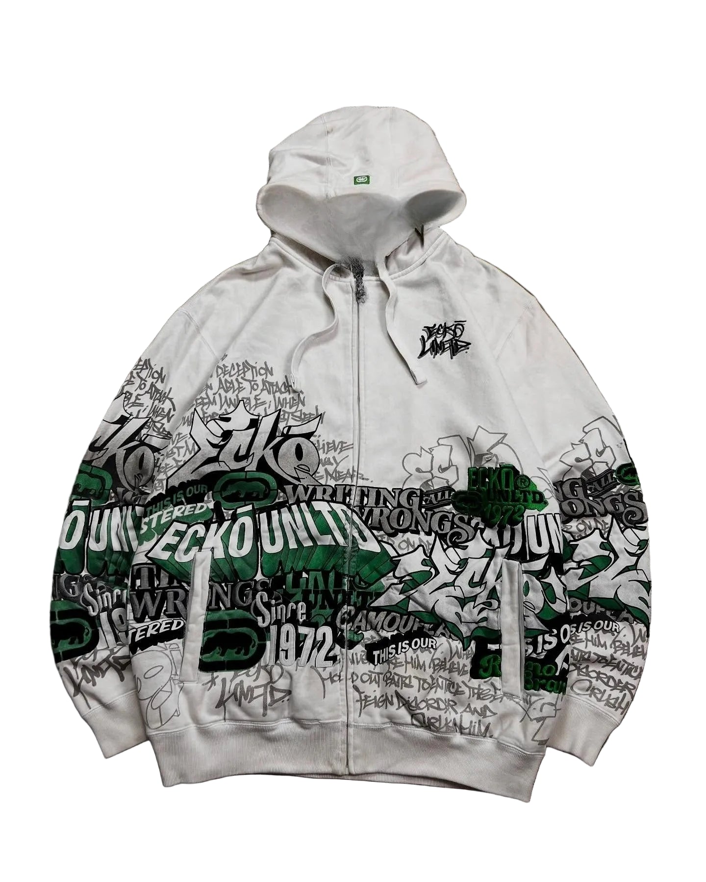 ECKO WHITE ZIP UP