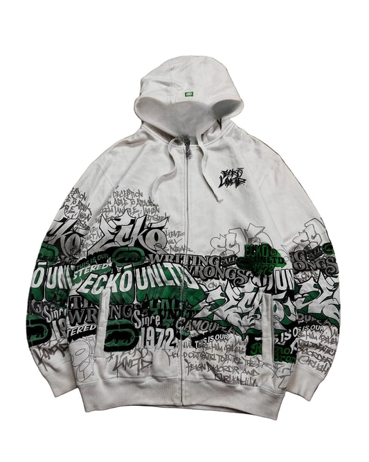 ECKO WHITE ZIP UP