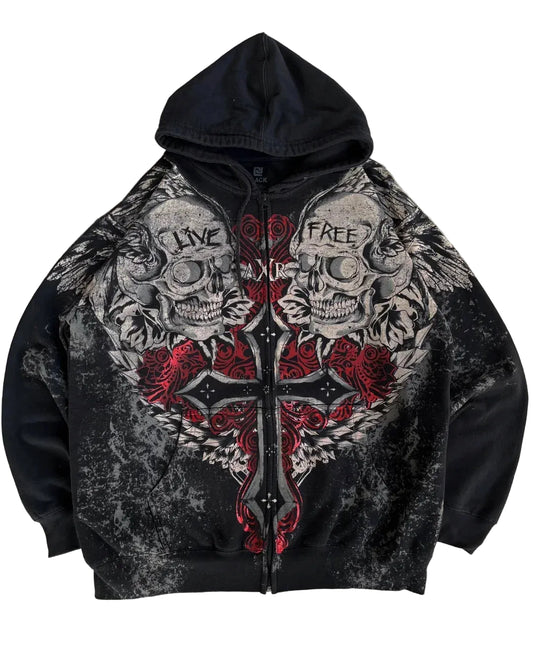 CRUCIFIX ZIP UP